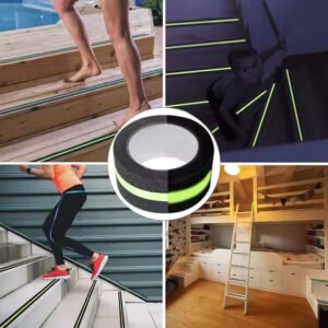 Outdoor PVC Glow-in-Dark Luminous Anti-Slip Safety Grip Tape Non-Slip for Swimming Pool Steps Bathtub Stairs & Walkways